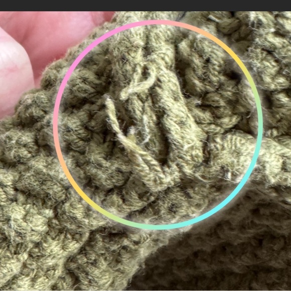 Free People Lila Cardigan Green Textured Knit Button Front (L) - Picture 13 of 14